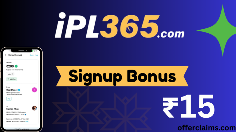 iPL 365 – New Casino Website || Welcome Bonus Get ₹15