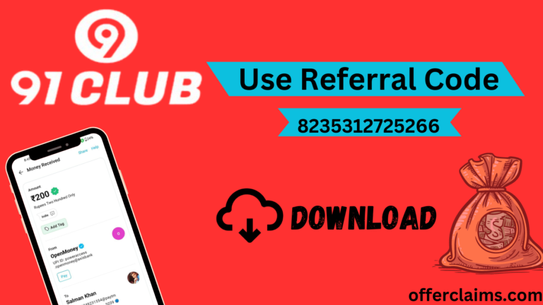 91 Club – Register in 2024 || Refer Code “8235312725266”