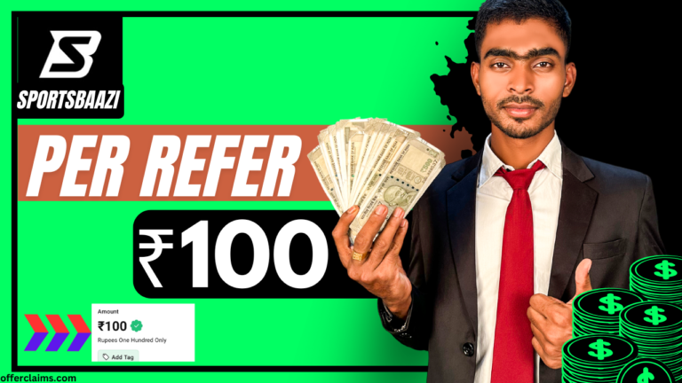SportsBaazi Referral Code (LIW71E1A) – Get Rs.100 Per Refer Free