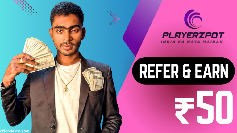 PlayerzPot Referral Code (S5A60294) || Get ₹50 Referral Bonus